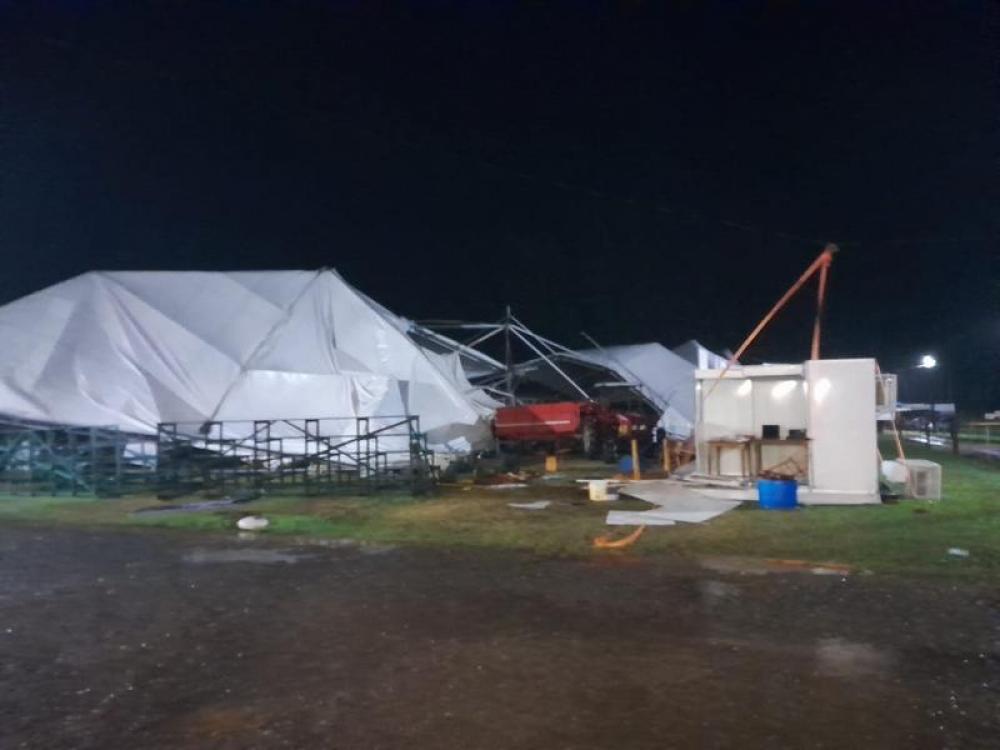 Expoagro suspensa nesta quinta-feira por causa do temporal