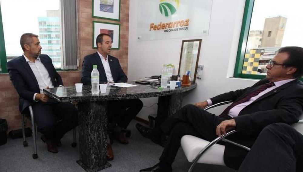 Na Federarroz, ministro do Trabalho conheceu melhor a realidade da produção gaúcha de arroz
